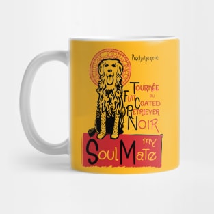 Funny Flat-Coated Retriever Owner Gift Flatcoat Art Mug